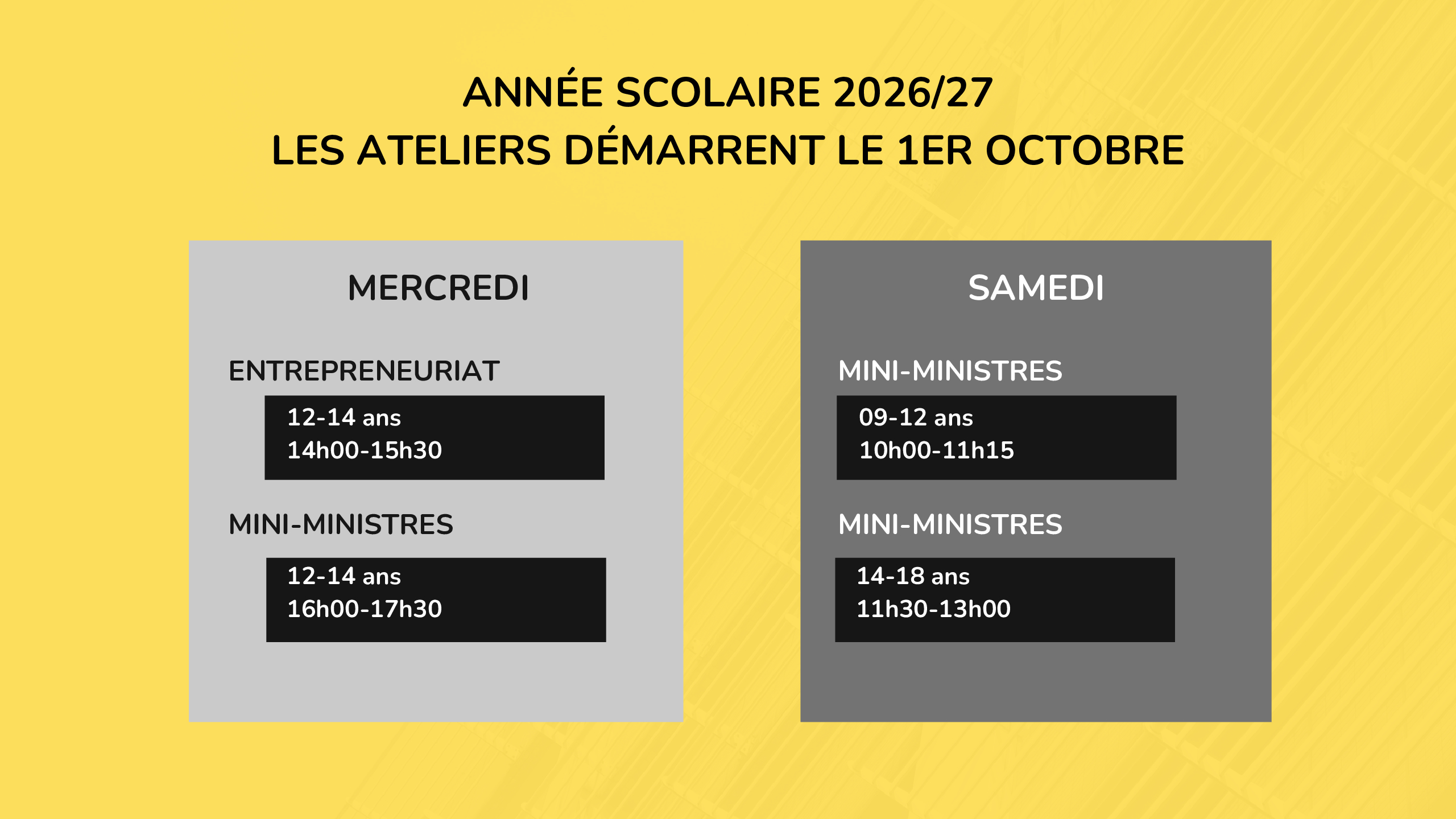 Planning Entrepreneuriat Leadership Jeunesse